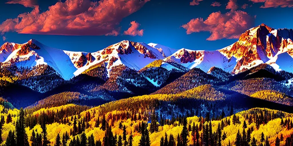 Prompt: 2 0 2 3 4 k award winning stunning photography of colorado mountains