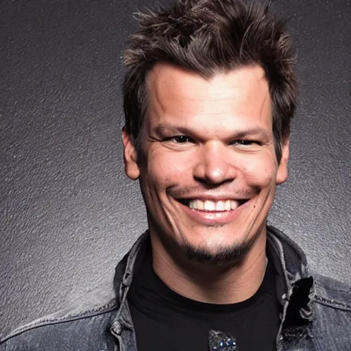 Image similar to Theo von with a mullet
