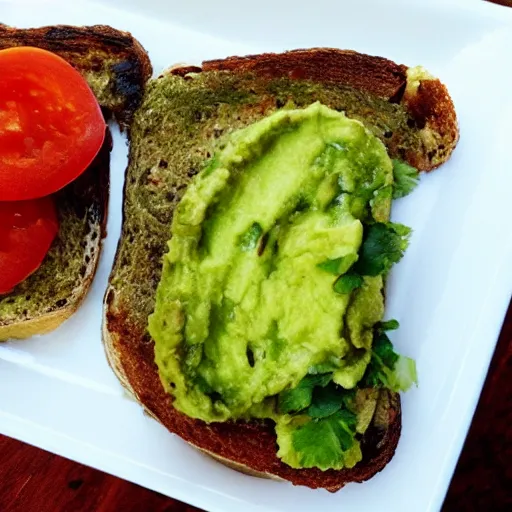 Prompt: deep fried avocado toast