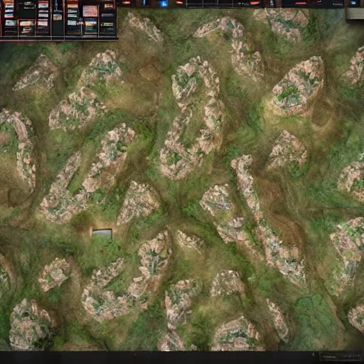 Prompt: a beautiful overhead view of silent hill rts, unreal, ultra detailed