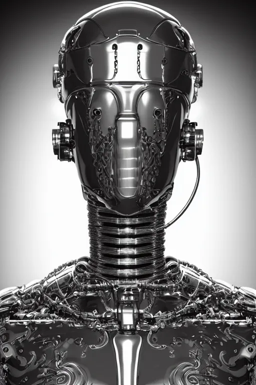 Prompt: vibrant ultra clear sideview portrait of cybernetic! waterbearer!, aquarius! cyborg! robot by laurie greasley rene magritte gustave dore, low contrast, cinematic dramatic lighting, hyper realistic detailed intricate render, hypermaximalist, ornate, epic composition, 4 k 8 k, octane blender, sharp focus, concept art, masterpiece award winning