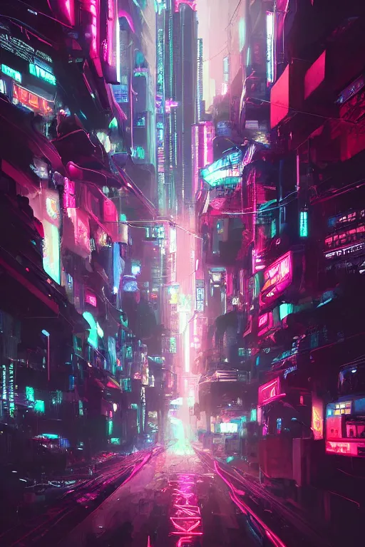 Image similar to the last day of earth art by wlop, artgerm, liam wong, cyberpunk, neon, intricate details, trending on artstation, sharp focus, caustics, octane render, radiant light, 4 k