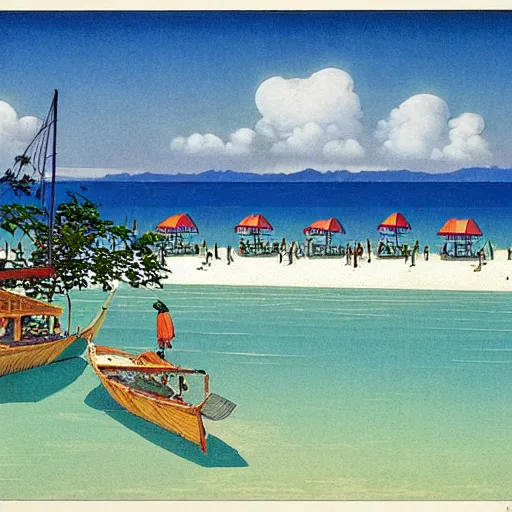 Image similar to Boracay Philippines, Hasui Kawase