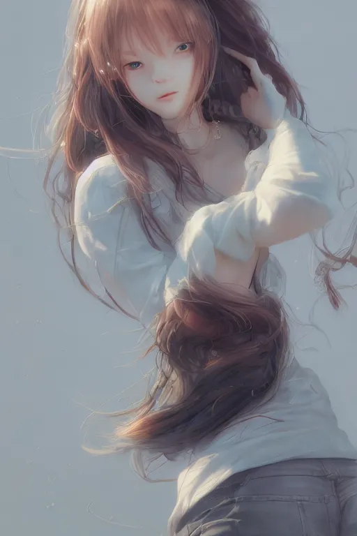 Image similar to a very fat trucker, intricate and soft by miho hirano, ruan jia, yoshitaka amano, wlop, vray render, artstation, deviantart, pinterest, 5 0 0 px models