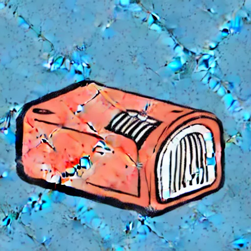 Prompt: retro walkie-talkie, medium closeup, simple background, hand drawn