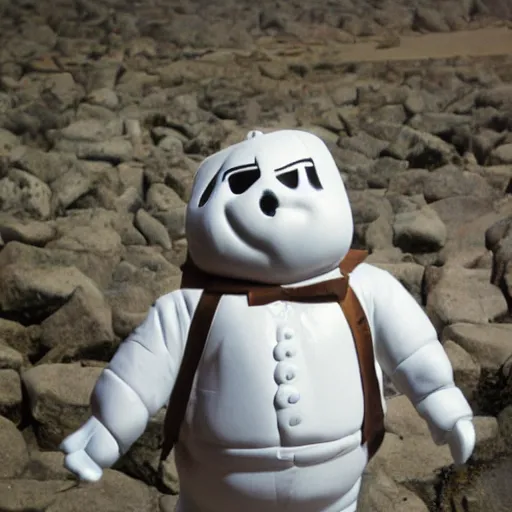 Image similar to stay puft marshmallow man during the biblical photo by dante