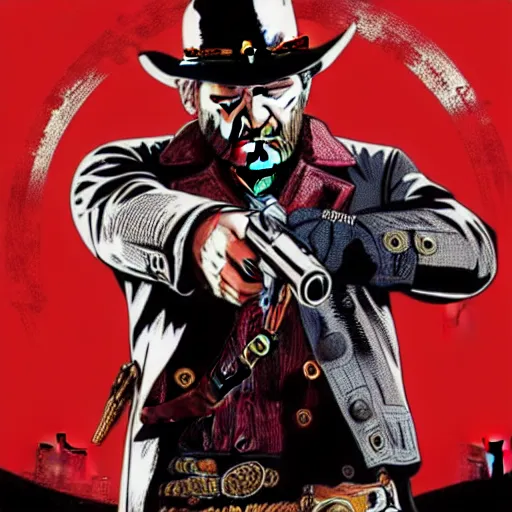 Prompt: Tom Hardy as Arthur Morgan, Red Dead Redemption 2 poster