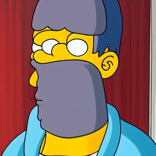 Image similar to Homer in real life scary and creepy 4K quality super realistic