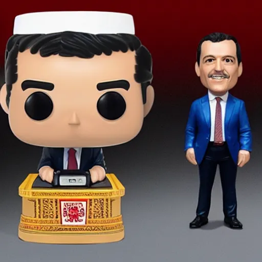 Prompt: A funko pop of Pedro Sánchez, PSOE