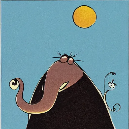 Image similar to walrus illustration by Dr. Suess