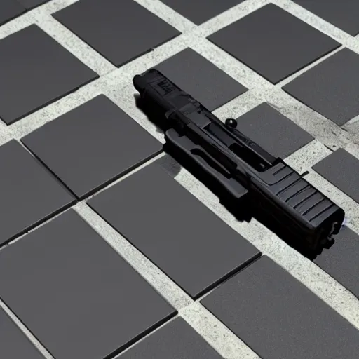 Prompt: a rubber dock with a glock, photorealistic 8 k render