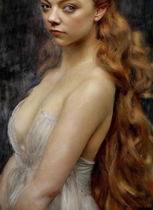 Image similar to a beautiful painting of Natalie Dormer by juan luna, pre-raphaelite, detailed, trending on artstation, hd, masterpiece