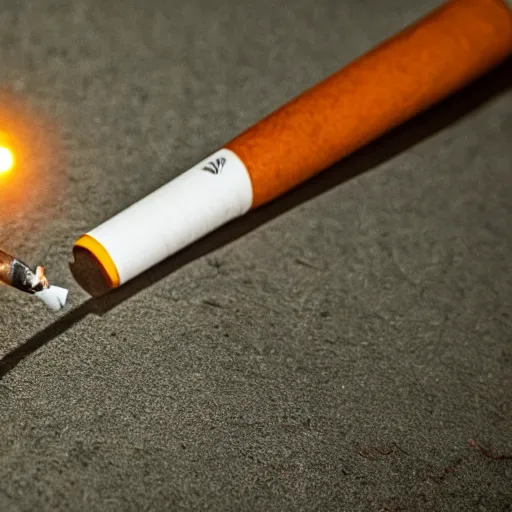 Image similar to one man lights a cigarette from the second man's lighter, a cigarette, smoke