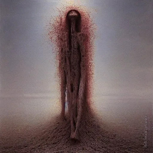 Prompt: One Piece made by Zdzislaw Beksinski