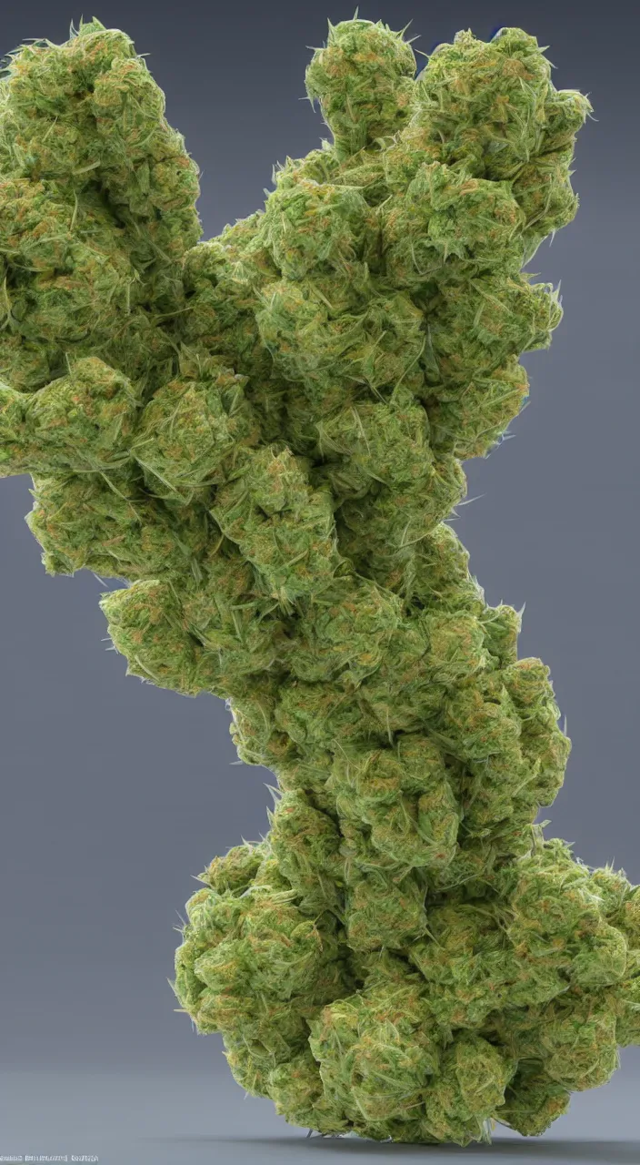 Image similar to a high-energy quark-gluon plasma vacuum reactor with a weed core. Photorealistic. Very detailed. High energy physics. cannabis. Rendering VRay. Unreal Engine, 8K, 3D