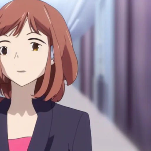 Image similar to still of clara oswald from makoto shinai anime