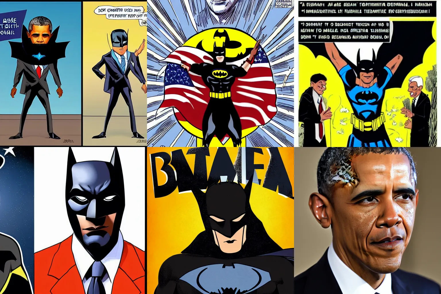 Prompt: Barack Obama as Batman