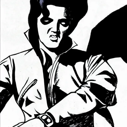 Prompt: elvis appears to you in a dream. he's dressed like freddy freeman captain marvel jr.