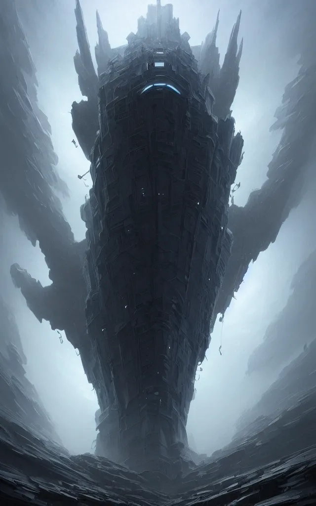 Prompt: professional concept art of a symmetrical fractal ominous floating robotic terrifying giant thing in a dark room by artgerm and greg rutkowski ( thin white border ). an intricate, elegant, highly detailed digital painting, concept art, smooth, sharp focus, illustration, in the style of cam sykes, wayne barlowe, igor kieryluk.