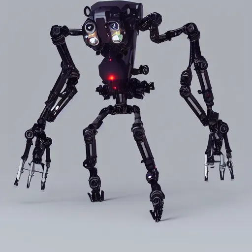 Image similar to hexapod beast, robotic, convex, kitbashing, robot, unreal engine, 4 k