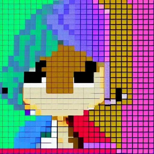 Prompt: 8bit cute anime girl pixel art