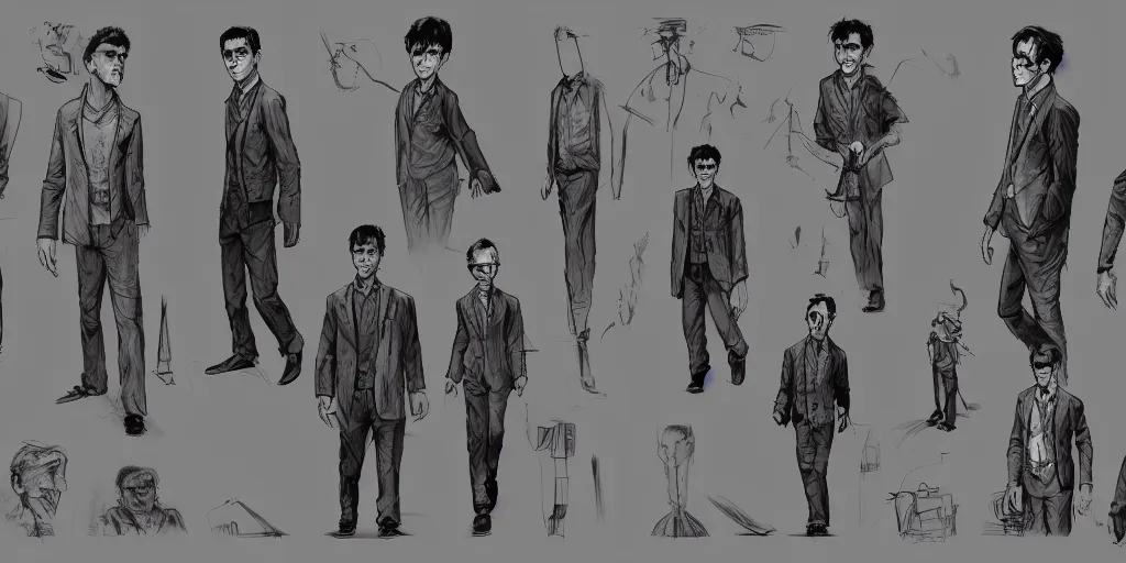 Prompt: norman bates, character sheet, concept design, contrast, kim jung gi, greg rutkowski, zabrocki, karlkka, jayison devadas, trending on artstation, 8 k, ultra wide angle, pincushion lens effect