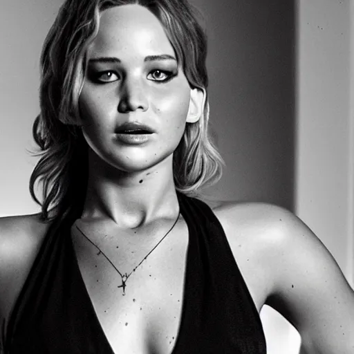 Image similar to Promo picture of Jennifer Lawrence as Toni Montana Scarface remake (2029)