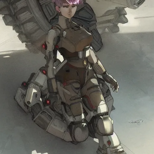 Prompt: Italian R3 anti air Tank small fast human girl, cant stay on track wobbly, pencil sketch, anime, wheels, evangelion, hybrid human/tank, female wearing tanks parts, full body image, sharp focus, modern day, art by Artgerm and Greg Rutkowski and Alphonse Mucha