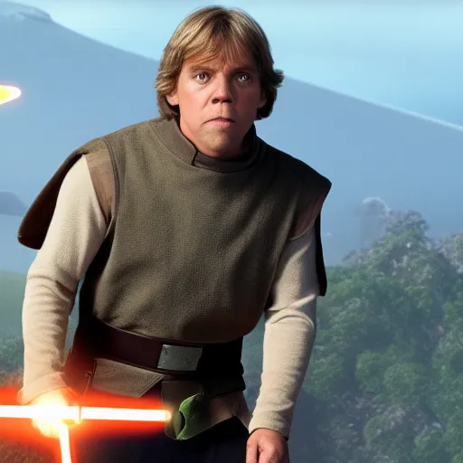 prompthunt: young mark hamill as luke skywalker, cinematic, 8k