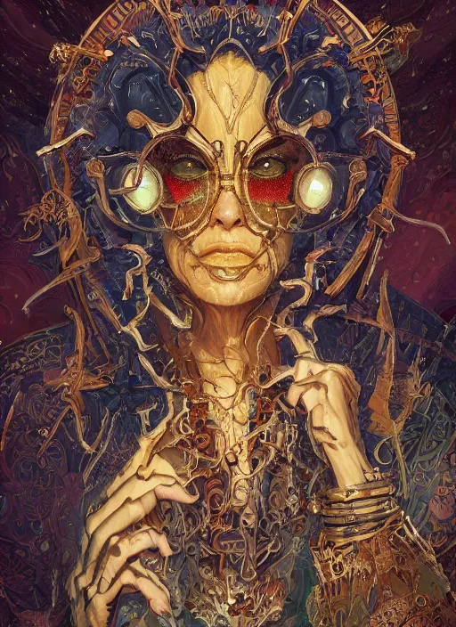 Image similar to high intricate painting of the sandman, ornate, full shot, neil gaiman, maria panfilova, andrea savchenko, mike kime, ludovic plouffe, qi sheng luo, oliver cook, julian calle, eddie mendoza, trending on artstation