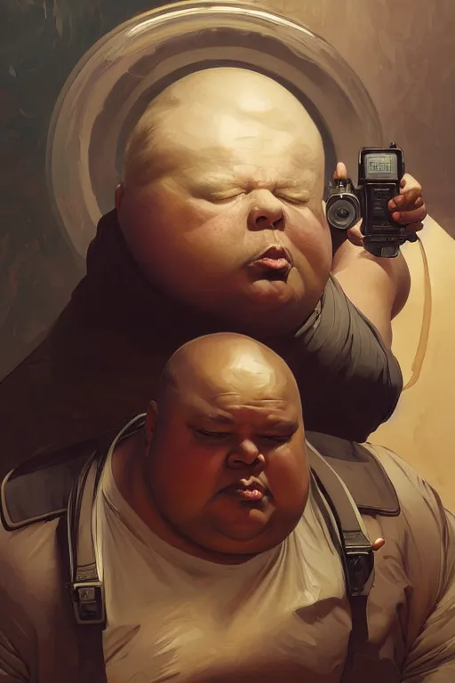 Image similar to a middle aged obese man as a canon ball, realistic painting, symmetrical, highly detailed, digital painting, artstation, concept art, smooth, sharp focus, illustration, cinematic lighting, art by artgerm and greg rutkowski and alphonse mucha