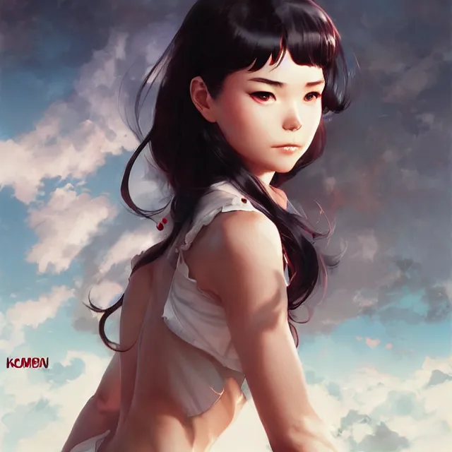 Image similar to komi san by stanley artgerm lau, wlop, rossdraws, frank frazetta, andrei riabovitchev, marc simonetti