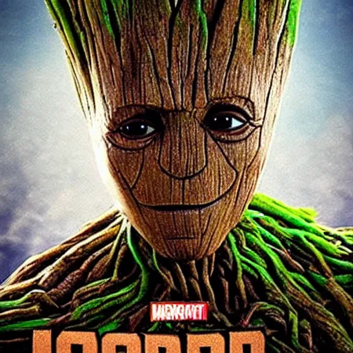 Image similar to groot with beard