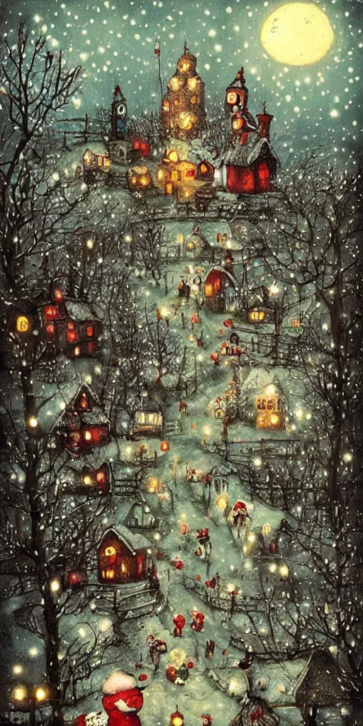 Image similar to a christmas scene by alexander jansson