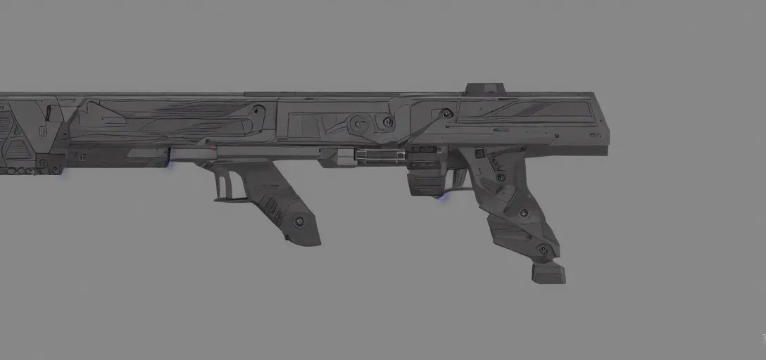 Prompt: Laser Blaster Concept Art, mono background, 8k photorealistic, HD, high details, trending on artstation