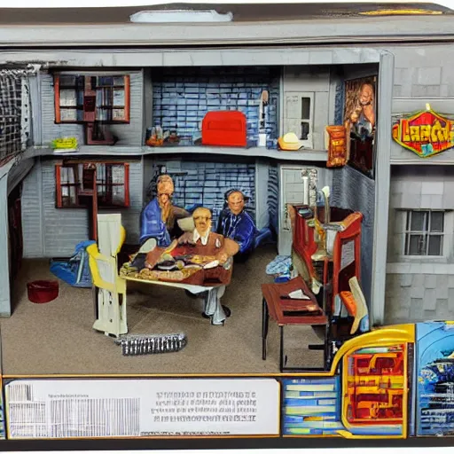 Image similar to kenner toys prison playset, realistic, high detail,