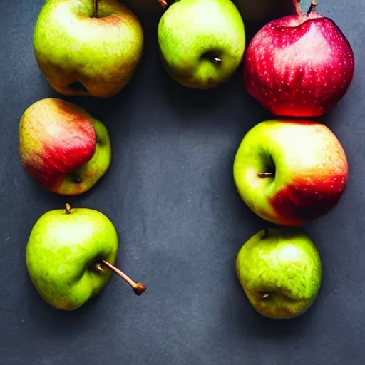 Image similar to fruit hybrid between a pear and an apple