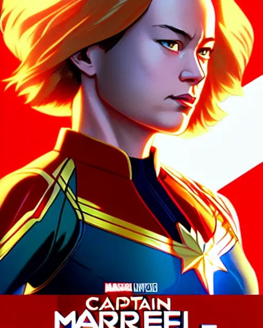 Prompt: captain marvel | | fine detail!! anime!! realistic shaded lighting!! poster by ilya kuvshinov katsuhiro otomo ghost - in - the - shell, magali villeneuve, artgerm, jeremy lipkin and michael garmash and rob rey