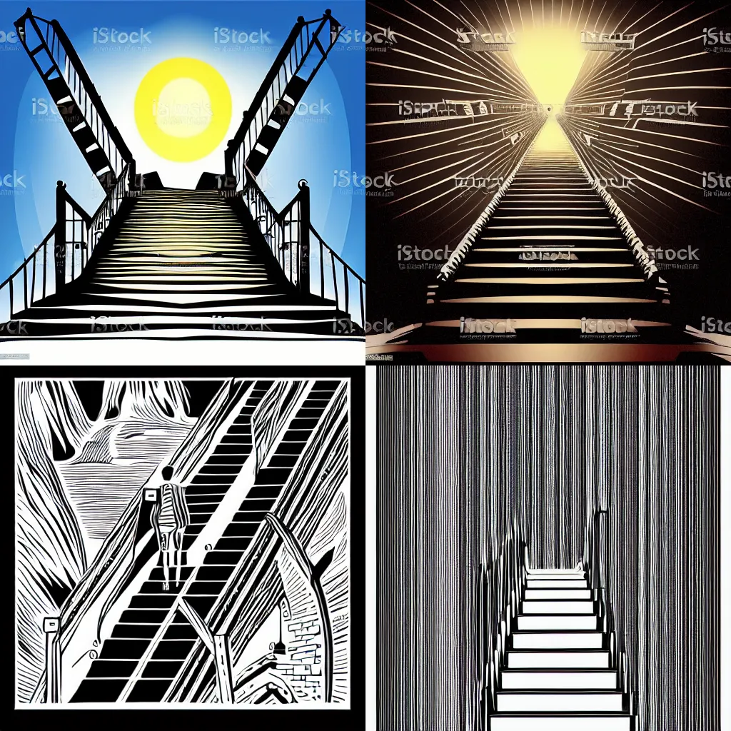 stairs to heaven drawing