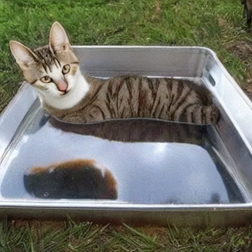 Image similar to cats as liquid