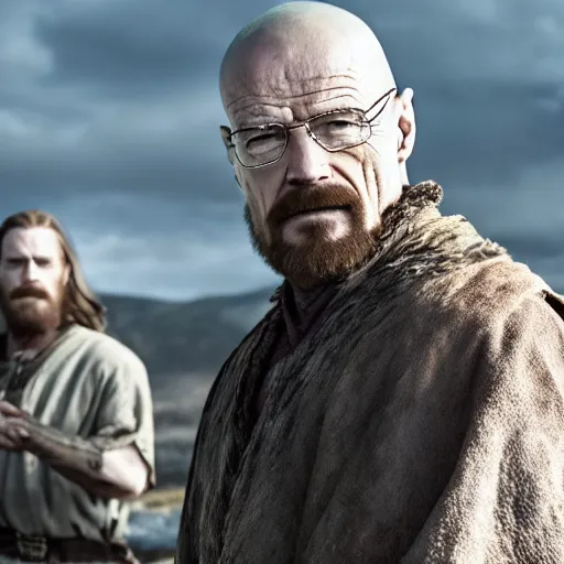 Image similar to Walter White in Vikings4K quality super realistic