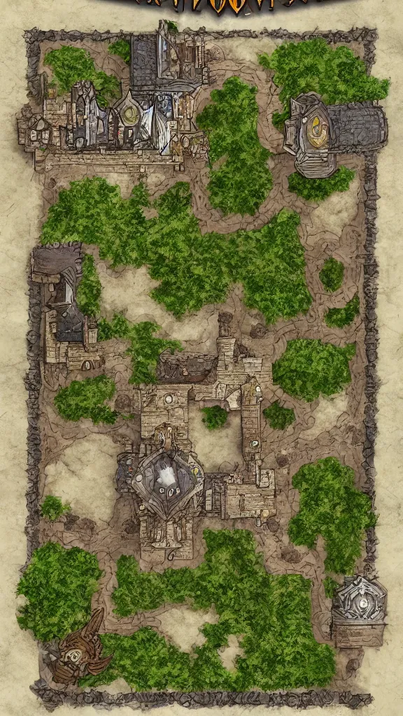 Image similar to dnd roll20 fantasy inside of a castle battle map, rpg, tabletop role playing game, d&d, trending on artstation