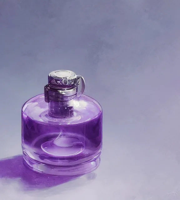 Prompt: a closeup of a purple potion in a round bottle on a messy desk. by makoto shinkai, stanley artgerm lau, wlop, rossdraws, james jean, andrei riabovitchev, marc simonetti, krenz cushart, sakimichan, d & d trending on artstation, digital art