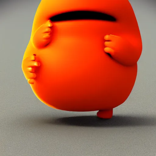 Image similar to living blob made out of magma, hd