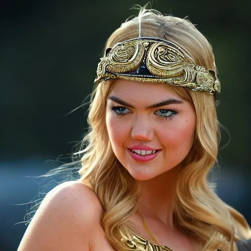 Image similar to Kate Upton as a Greek goddesses