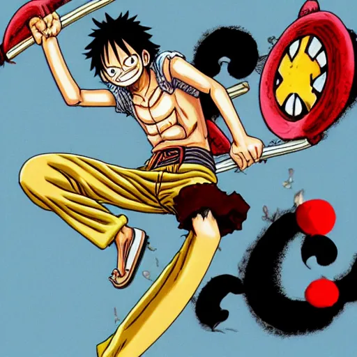 Image similar to luffy by eiichiro oda