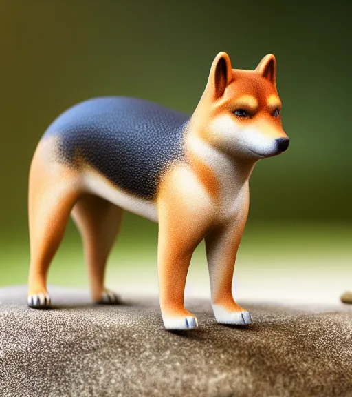 Image similar to award winning 5 5 mm photo of a shiba inu tapir hybrid in a part.. dof. bokeh. art by greg rutkowski. life - like. very detailed 8 k. intricate. soft light. nikon d 8 5 0.