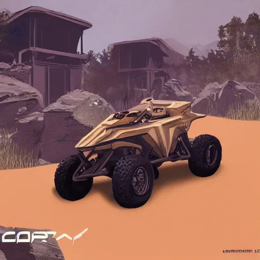 Image similar to concept art blueprint halo new atv vehicles