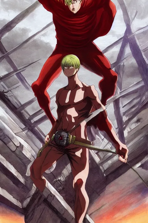 AI Art: Colossal Titan - Shingeki No Kyojin by @RM