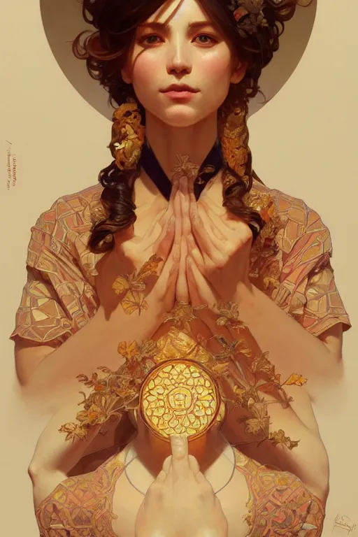 Image similar to symmetry!! plate full of nugget!!, intricate, elegant, highly detailed, digital painting, artstation, concept art, smooth, sharp focus, illustration, art by artgerm and greg rutkowski and alphonse mucha, 8 k